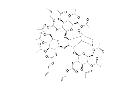 2,3,4-TRI-O-(3,4,6-TRI-O-ACETYL-2-N-ALLYLOXYCARBONYLAMINO-2-DEOXY-BETA-D-GLUCOPYRANOSYL)-1,6-ANHYDRO-BETA-D-MANNOPYRANOSE