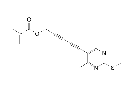 2-Methyl-2-propenoic acid 5-[4-methyl-2-(methylthio)-5-pyrimidinyl]penta-2,4-diynyl ester