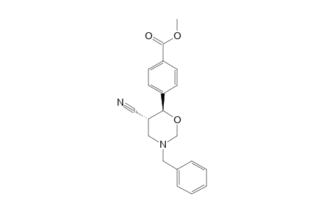 (TRANS)-3-BENZYL-5-CYANO-6-(4-METHOXYCARBONYLPHENYL)-TETRAHYDRO-2H-1,3-OXAZINE
