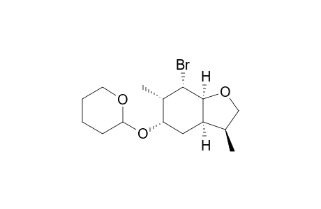 (1R,3S,4S,5S,6S,9S)-5-Bromo-4,9-dimethyl-3-(tetrahydropyran-2-yloxy)-7-oxabicyclo[4.3.0]nonane