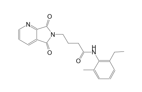 5H-pyrrolo[3,4-b]pyridine-6-butanamide, N-(2-ethyl-6-methylphenyl)-6,7-dihydro-5,7-dioxo-