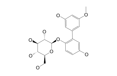 5,5'-DIHYDROXY-3'-METHOXYBIPHENYL-2-O-BETA-D-GLUCOPYRANOSIDE