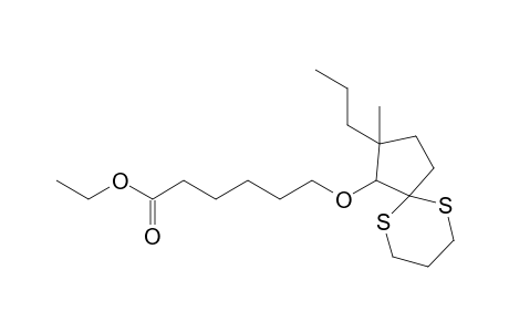 Ethyl 7-oxa-7-(2-n-propyl-2-methyl-6,10-dithiaspiro[4.5]decan-1-yl)heptanoate
