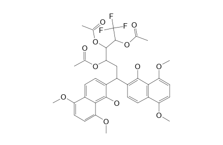 2,2'-[(3R*,4S*,5S*)-3,4,5-TRIACETOXY-6,6,6-TRIFLUOROHEXYLIDENE]-BIS-(5,8-DIMETHOXYNAPHTHALEN-1-OL)