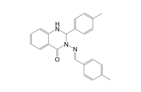 2-(4-methylphenyl)-3-{[(E)-(4-methylphenyl)methylidene]amino}-2,3-dihydro-4(1H)-quinazolinone