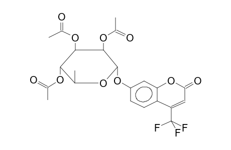 4-TRIFLUOROMETHYLUMBELLIFERYL 2,3,4-TRI-O-ACETYL-ALPHA-L-RHAMNOPYRANOSIDE