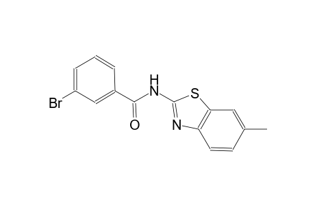 3-bromo-N-(6-methyl-1,3-benzothiazol-2-yl)benzamide