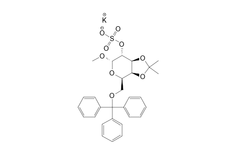 METHYL-3,4-O-ISOPROPYLIDENE-6-O-TRITYL-ALPHA-D-GALACTOPYRANOSIDE-2-(POTASSIUMSULPHATE)