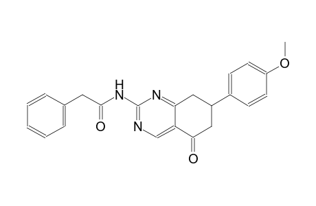N-[7-(4-methoxyphenyl)-5-oxo-5,6,7,8-tetrahydro-2-quinazolinyl]-2-phenylacetamide