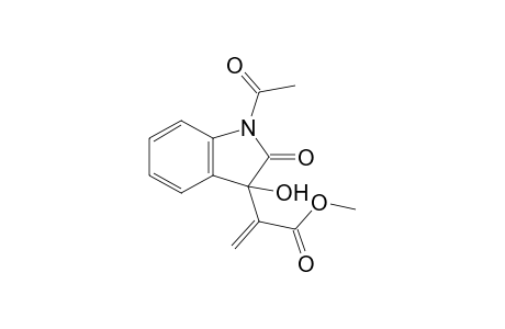 2,3-Dihydro-N-acetyl-3-hydroxy-3-(1-carbomethoxyethenyl)indol-2-one