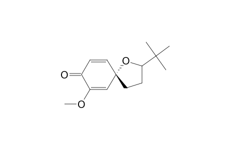 (+/-)-2-TERT.-BUTYL-7-METHOXY-1-OXASPIRO-[4,5]-DECA-6,9-DIENE-8-ONE;MAJOR-ISOMER