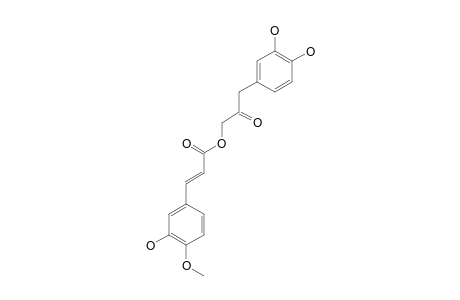 CIMIRACEMATE-A;2'-OXO-3'-(3,4-DIHYDROXYPHENYL)-PROPOXY-3-(3-HYDROXY-4-METHOXYPHENYL)-2E-PROPENOATE