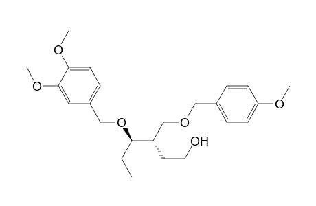 1-Hexanol, 4-[(3,4-dimethoxyphenyl)methoxy]-3-[[(4-methoxyphenyl)methoxy]methyl]-, [R-(R*,S*)]-