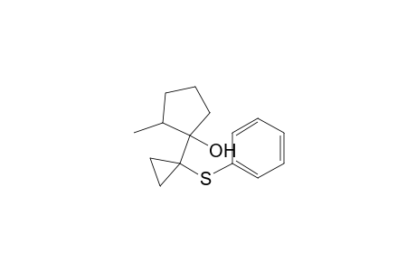 Cyclopentanol, 2-methyl-1-[1-(phenylthio)cyclopropyl]-, cis-