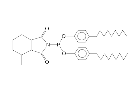 O,O-BIS(PARA-NONYLPHENYL)-3-METHYL-1,2,3,6-TETRAHYDROPHTHALIMIDOPHOSPHITE