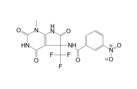 Benzamide, N-[2,3,4,5,6,7-hexahydro-1-methyl-2,4,6-trioxo-5-(trifluoromethyl)-1H-pyrrolo[2,3-d]pyrimidin-5-yl]-3-nitro-