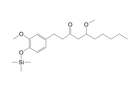 3-Decanone, 1-(4-hydroxy-3-methoxyphenyl)-5-methoxy-, tms