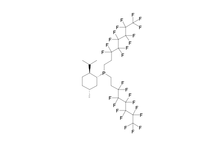 (Menthyl)bis(3,3,4,4,5,5,6,6,7,7,8,8,8-tridecafluorooctyl)phosphine