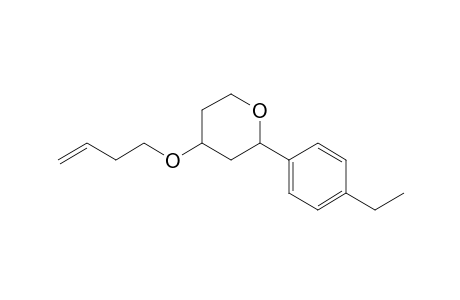 2-(4-Ethylphenyl)-4-(3-butenoxy)tetrahydropyran
