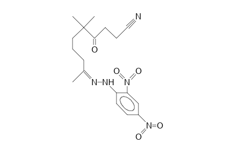 9-(2',4'-Dinitro-phenyl-hydrazono)-5,5-dimethyl-4-oxo-decanonitrile