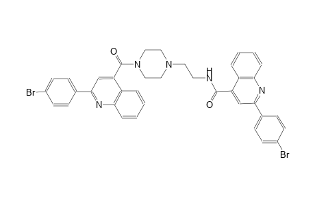 2-(4-bromophenyl)-N-[2-(4-{[2-(4-bromophenyl)-4-quinolinyl]carbonyl}-1-piperazinyl)ethyl]-4-quinolinecarboxamide