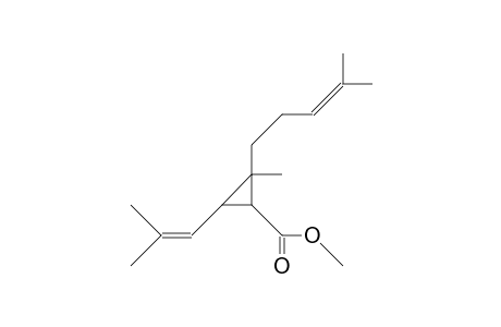 2b-Methoxycarbonyl-1a-methyl-1b-(4-methyl-4-pentenyl)-3b-(2-methyl-2-propenyl)-cyclopropane