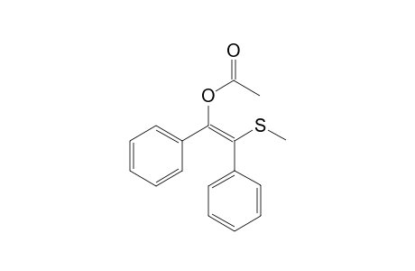 (Z)-2-(Methylthio)-1,2-diphenylvinyl acetate