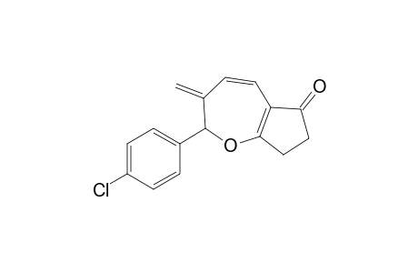 2-(4-Chlorophenyl)-3-methylene-7,8-dihydro-2H-cyclopenta[b]oxepin-6(3H)-one
