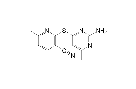 2-[(2-amino-6-methyl-4-pyrimidinyl)thio]-4,6-dimethylnicotinonitrile