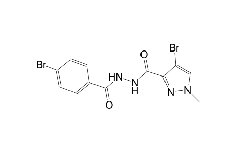 4-bromo-N'-[(4-bromo-1-methyl-1H-pyrazol-3-yl)carbonyl]benzohydrazide