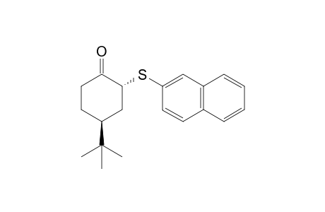 (trans)-4-tert-Butyl-2-(naphthalen-2-ylsulfanyl)-cyclohexanone