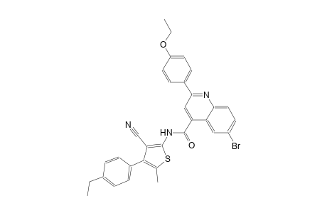 6-bromo-N-[3-cyano-4-(4-ethylphenyl)-5-methyl-2-thienyl]-2-(4-ethoxyphenyl)-4-quinolinecarboxamide