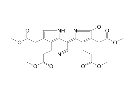 3-(2-{Cyano-[5-methoxy-3-(2-methoxycarbonyl-ethyl)-4-methoxycarbonylmethyl-pyrrol-2-ylidene]-methyl}-4-methoxycarbonylmethyl-1H-pyrr