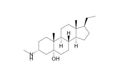 3.alpha.-methylamino-5.alpha.-hydroxy-pregnane