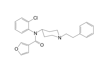 N-(2-Chlorophenyl)-N-[1-(2-phenylethyl)piperidin-4-yl]furan-3-carboxamide