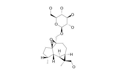 DENDROSIDE-A;10-BETA,12,14-TRIHYDROXYALLOAROMADENDRANE-14-O-BETA-D-GLUCOPYRANOSIDE