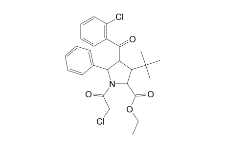 Proline, 1-(chloroacetyl)-4-(2-chlorobenzoyl)-3-(1,1-dimethylethyl)-5-phenyl-, ethyl ester