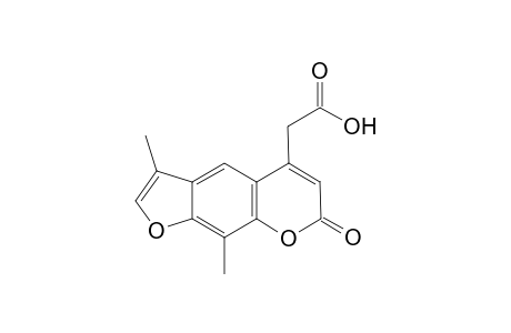 4-[(Hydroxycarbonyl)methyl]-6-methyl-9-methylfuro[2,3-g]coumarin