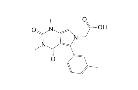 [1,3-dimethyl-5-(3-methylphenyl)-2,4-dioxo-1,2,3,4-tetrahydro-6H-pyrrolo[3,4-d]pyrimidin-6-yl]acetic acid