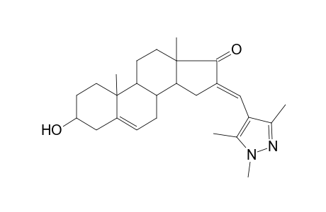 (16E)-10,13-dimethyl-3-oxidanyl-16-[(1,3,5-trimethylpyrazol-4-yl)methylidene]-2,3,4,7,8,9,11,12,14,15-decahydro-1H-cyclopenta[a]phenanthren-17-one