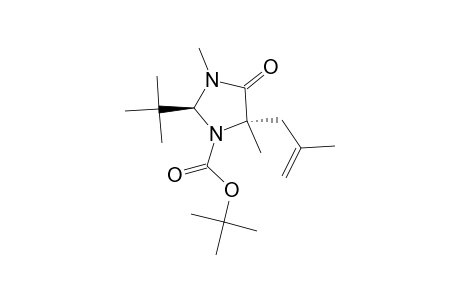 TERT.-BUTYL-(2S,5S)-2-TERT.-BUTYL-3,5-DIMETHYL-5-(2-METHYLALLYL)-4-OXOIMIDAZOLIDINE-1-CARBOXYLATE;MAJOR-ROTAMER