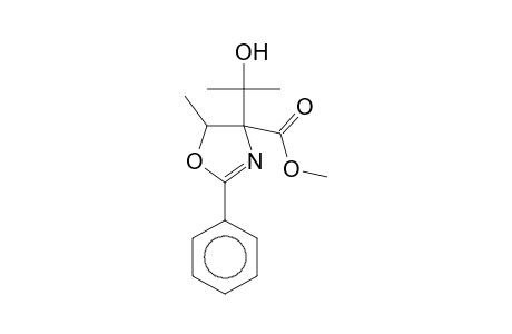 Methyl 4-(1-hydroxy-1-methylethyl)-5-methyl-2-phenyl-4,5-dihydro-1,3-oxazole-4-carboxylate
