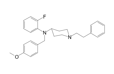 N-(2-Fluorophenyl)-N-(4-methoxybenzyl)-1-(2-phenylethyl)piperidin-4-amine