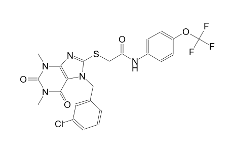 acetamide, 2-[[7-[(3-chlorophenyl)methyl]-2,3,6,7-tetrahydro-1,3-dimethyl-2,6-dioxo-1H-purin-8-yl]thio]-N-[4-(trifluoromethoxy)phenyl]-