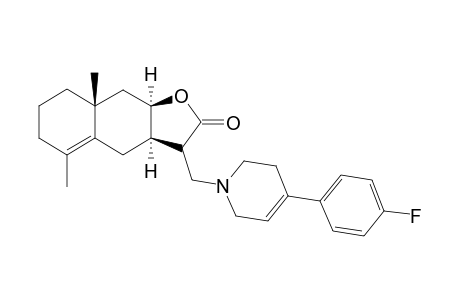 Benzo[f]benzofuran-2(3H)-one, 3-[[4-(4-fluorophenyl)-3,6-dihydro-1(2H)-pyridinyl]methyl]-3a,4,6,7,8,8a,9,9a-octahydro-5,8a-dimethyl-
