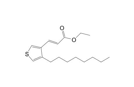 (E)-Ethyl 3-(4-n-Octyl-3-thienyl)propenoate