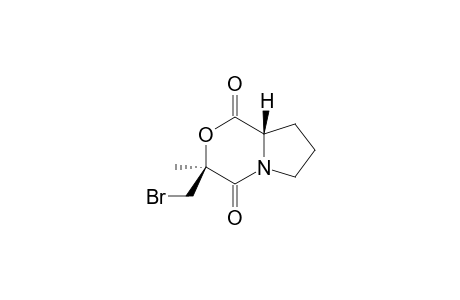 (3S,8aS)-3-Bromomethyl-3-methyl-1,4-dioxo-3,4,6,7,8,8a-hexahydro-1H-pyrrolo[2,1-c][1,4]oxazine
