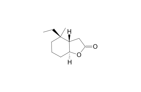 (3aS*,4R*,7aS*)-4,7a-Dimethyl-4-ethylhexahydrobenzofuran-2(3H)-one