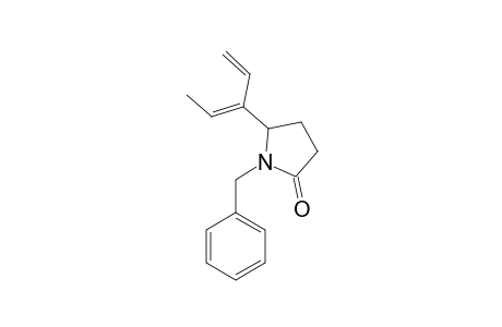 1-BENZYL-5-[(1E)-1-VINYL-PROPENYL]-PYRROLIDIN-2-ONE