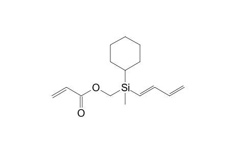 (E)-2-Methyl-2-cyclohexyl-2-silahexa-3,5-dien-1-yl acrylate